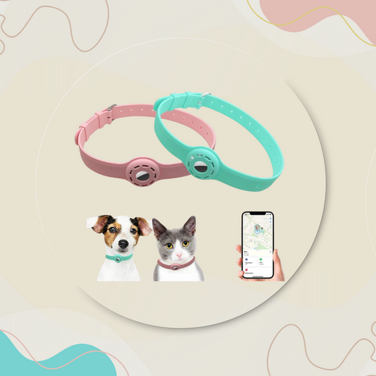 Collier Ajustable en Silicone avec Support AirTag – Sécurité & Localisation pour Chats