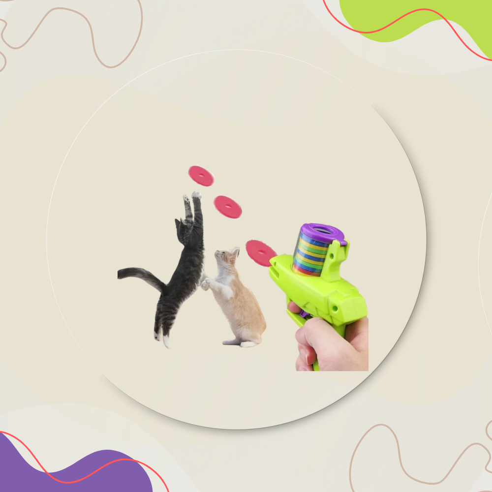 Jouet interactif amusant – Disques en mousse pour chats et chiens